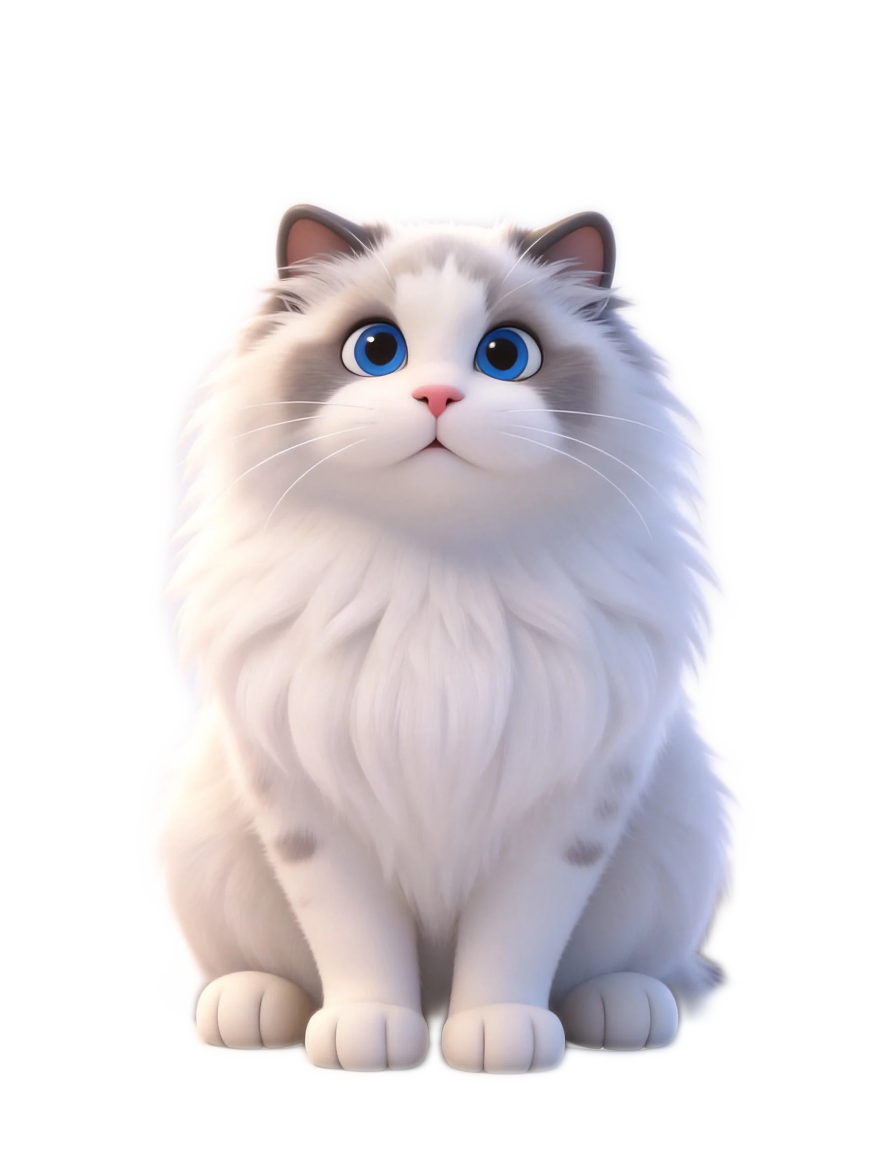 白色长毛猫